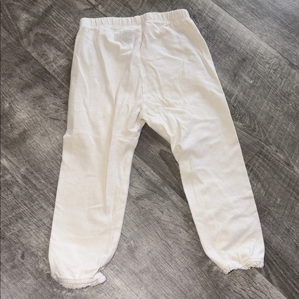 Baby GAP girls cream white leggings 18-24M